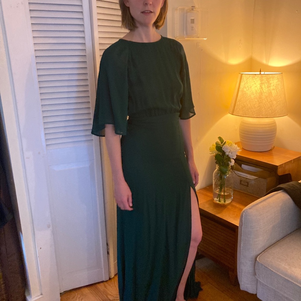Reformation Emerald Pansy Dress - Picture 2 of 10
